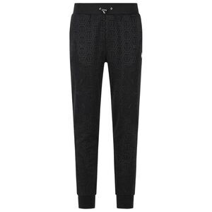 Philipp Plein 'Paisley' Black Cotton Blend Pants Men